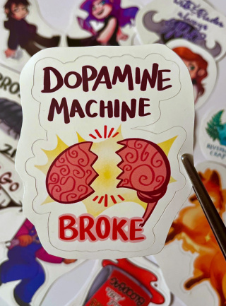 Dopamine Machine naklejka