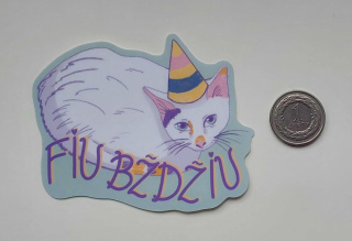 Fiu Bździu naklejka winylowa